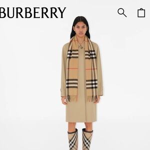 Burberry Check Cashmere Scarf